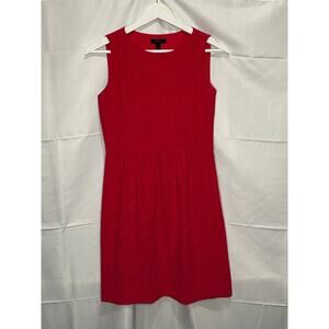 J. Crew Red Sleeveless Tank Dress Size 0